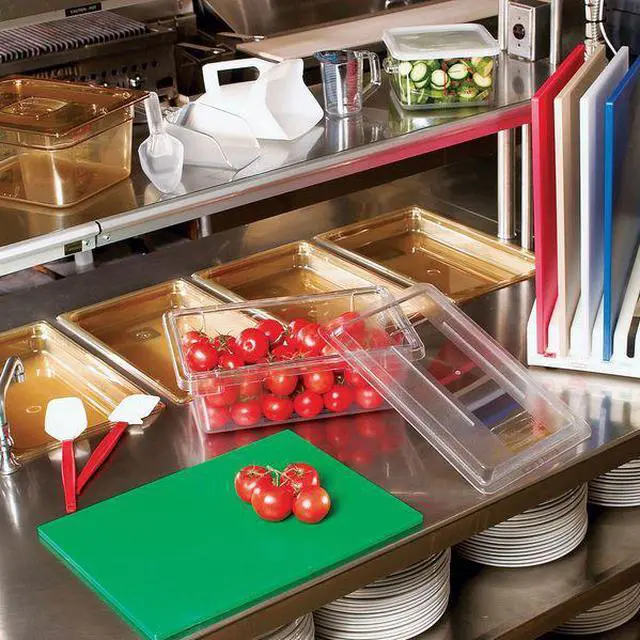 Alt view image 4 of 8 - RUBBERMAID COMMERCIAL FG331000CLR Lid,Food/Tote,Clear