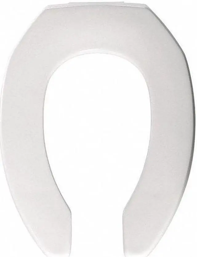 Alt view image 2 of 2 - BEMIS 2155CT-000 Toilet Seat Without Cover, Plastic, Elongated, White