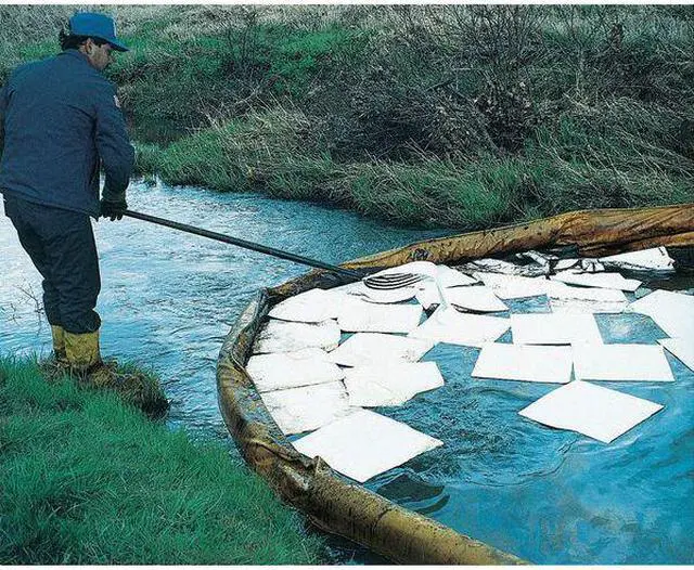 Alt view image 6 of 8 - BRADY ENV50 Sorbent Pad, 50 gal, 30 in x 30 in, Oil, White, 50 PK