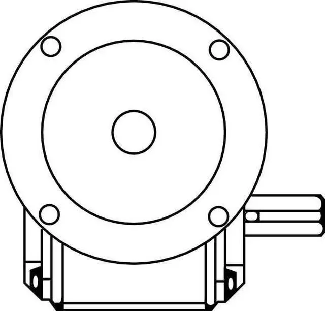 Alt view image 3 of 3 - DAYTON 3GD39 Speed Reducer,C-Face,56C,60:1