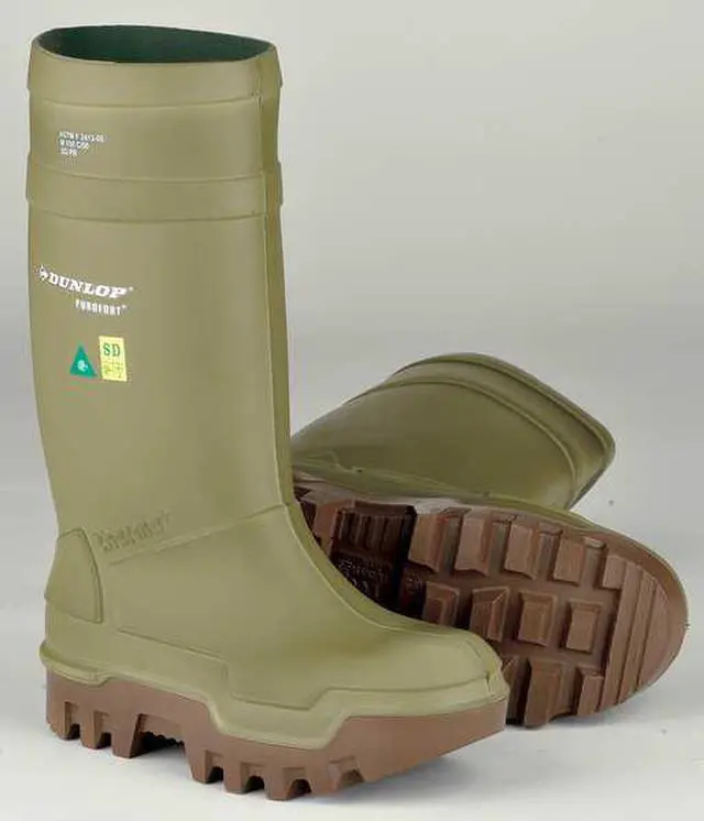 Alt view image 2 of 2 - DUNLOP E662843 Size 6 Men's Steel Rubber Boot, Green