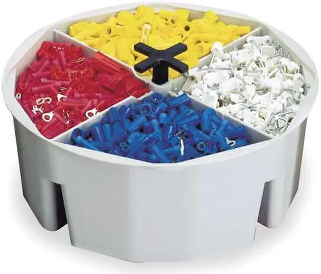 Alt view image 5 of 5 - CLC WORK GEAR 1152 Bucket Tool Organizer, Off-White, Plastic, 4 Pockets