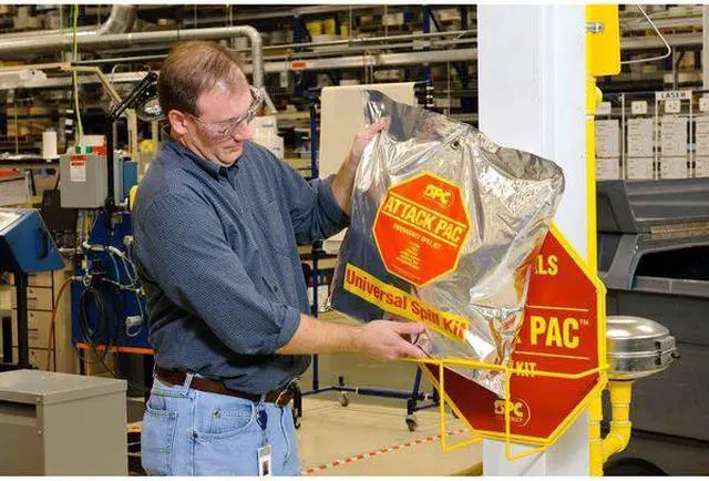 Alt view image 3 of 8 - BRADY SKA-ATK-GRNG Spill Kit, 7 gal Volume Absorbed per Kit, Bag, Silver
