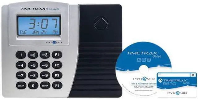Alt view image 8 of 13 - Pyramid Time Systems Trax Elite TTPROXEK Automated Proximity Time Clock System, Includes Software Download, Windows Compatible, Made in USA, Black, No Touch Employee Punch In
