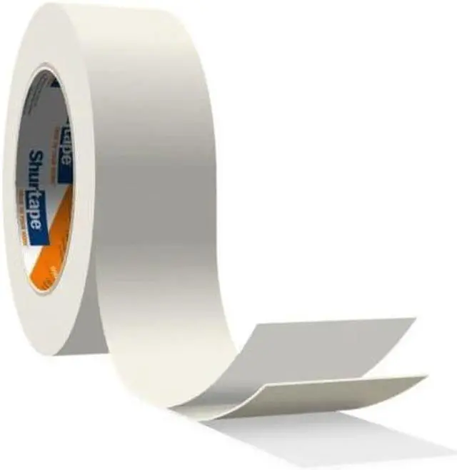 Alt view image 10 of 10 - Shurtape CP 66 Contractor Grade, High Adhesion Masking Tape, 18mm x 55m, Natural, 1 Roll 100778