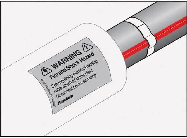 Alt view image 5 of 5 - H903 Application Tape and Electric Traced Labels for Frostex Heating Cable