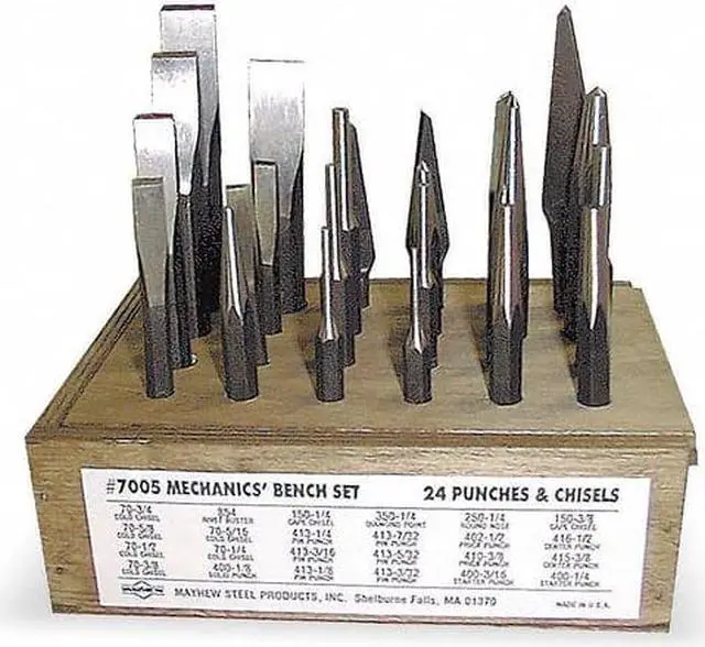 Alt view image 4 of 4 - Mayhew Combination Punch Set,24 Pieces HAWA 80040