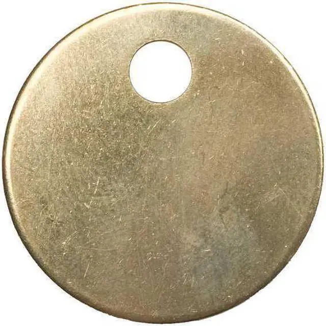 Alt view image 3 of 3 - C.H. HANSON 42842 Blk Tag,1-1/4 x 1-1/4 In,Brs,Rnd,PK25