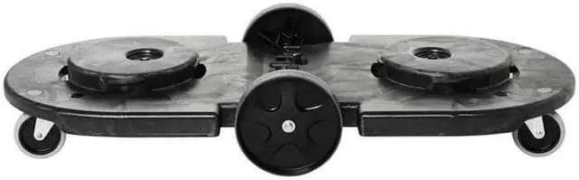 Alt view image 5 of 8 - RUBBERMAID FG264600BLA Brute Container Dolly,200 lb.,20-1/4"W,Black