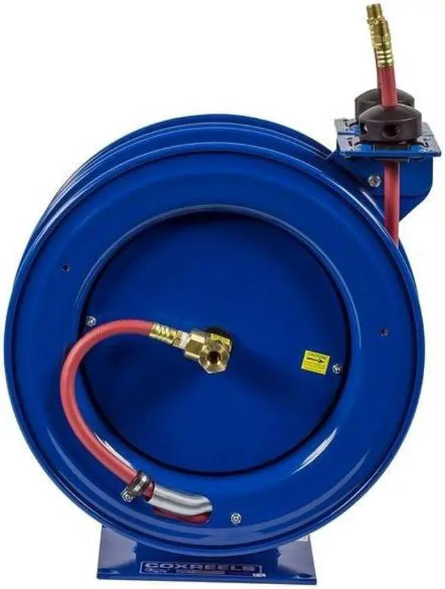 Alt view image 6 of 6 - COXREELS C-LP-350-350 Dual Reel Spring Return Hose Reel, 3/8 in Hose Diameter,