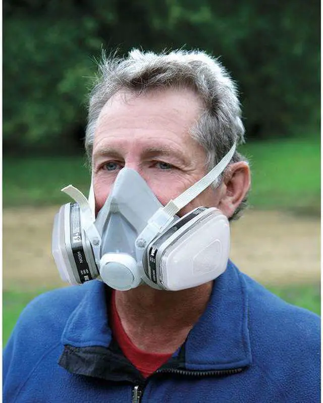 Alt view image 5 of 6 - 3M 53P71 Half Facepiece Disposable Respirator NIOSH Organic Vapor P95 Large