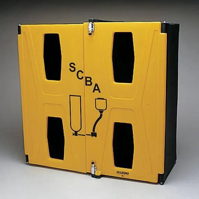 Alt view image 4 of 4 - ALLEGRO INDUSTRIES 4100 SCBA Wall Cabinet, Plastic, 20 in W x 32 1/2 in H x 13