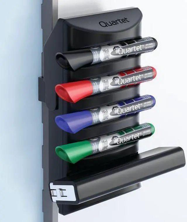 Alt view image 8 of 16 - Quartet 85377 Prestige 2 Connects Marker Caddy, 4 Chisel-Tip Markers, Assorted, 1 Each