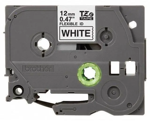 Alt view image 16 of 20 - Brother TZE-FX231 Black on White Flexible ID Tape for P-touch Label Printer, 12 mm (0.47")  x 8 m (26.20 ft.) - 1 Each