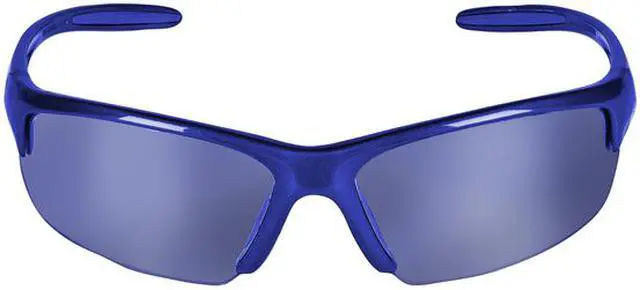 Alt view image 7 of 14 - Equalizer Safety Eyewear Blue Frame Blue Mirror Lens 21301