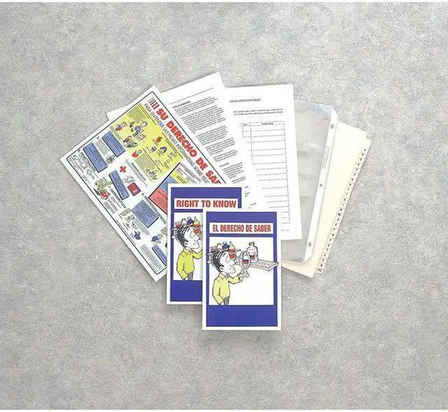 Alt view image 2 of 2 - BRADY BR803E Index Tabs,Chemical/Hazmat Training