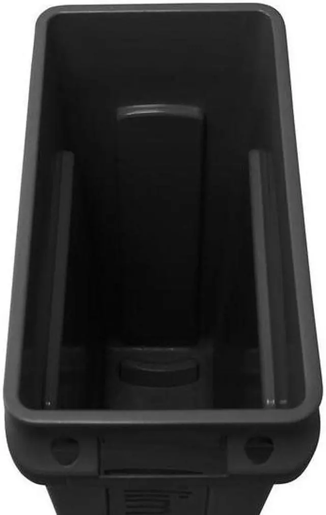 Alt view image 6 of 9 - RUBBERMAID FG354060BLA 23 gal. Plastic Rectangular Trash Can, Black