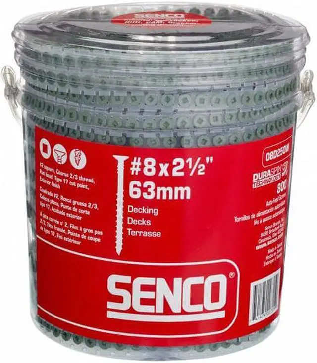 Alt view image 7 of 7 - SENCO 08D250W Screws,2-1/2 In,PK800