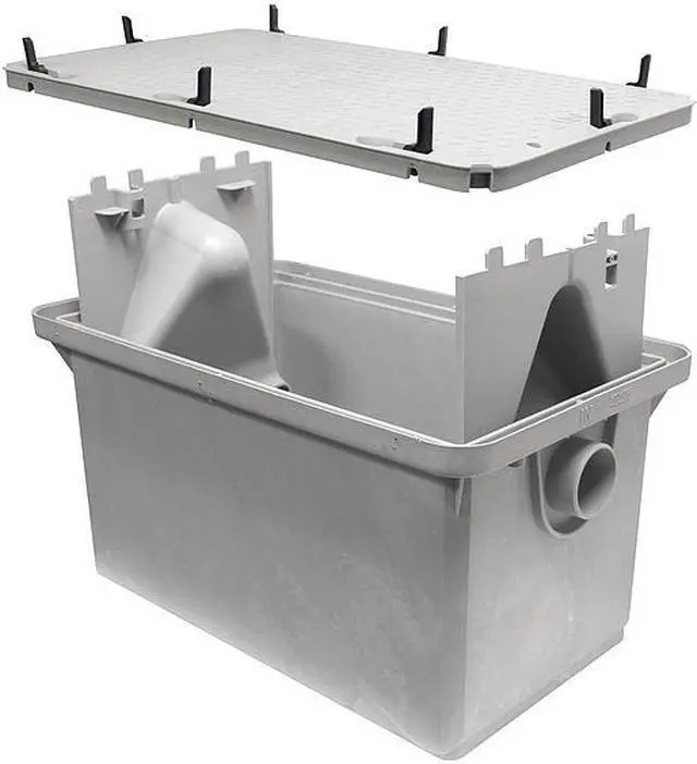 Alt view image 2 of 3 - ENDURA 3925XTA02 Interceptor Grease Interceptor, 2" Pipe Dia., PP Thermoplastic