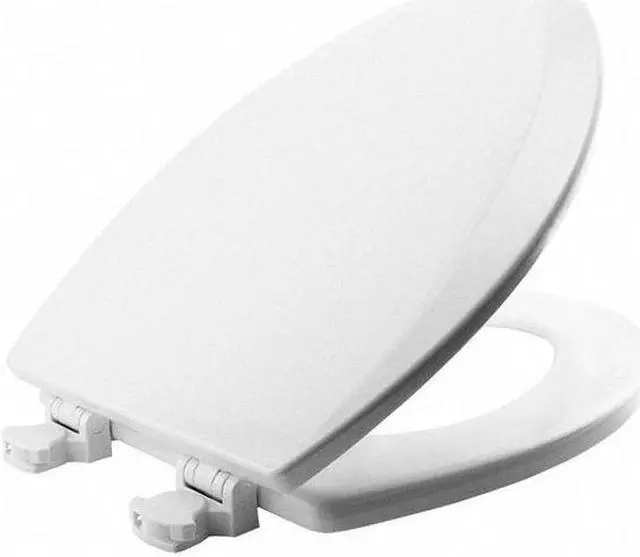 Alt view image 3 of 9 - BEMIS 1500EC 000 Elongated Toilet Seat W/Cover, Closed Front, External Check