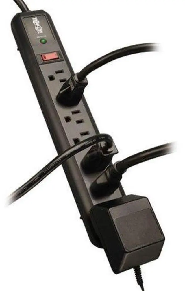 Alt view image 13 of 20 - TRIPP LITE TLP74RB 4.0 Feet 7 Outlets 1080 Joules Surge Suppressor