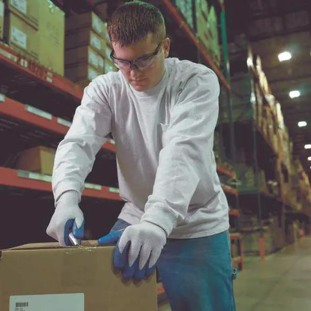 Alt view image 4 of 4 - Cut Resistant Gloves, Blue/Gray, M, PR