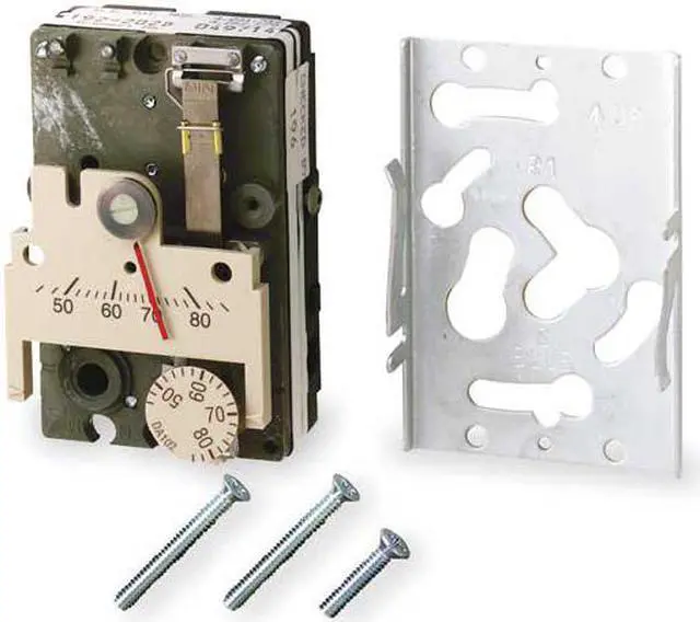 Alt view image 4 of 4 - Siemens Pneumatic Thermostat  Includes Wallplate and Screws 192-202