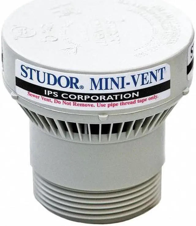 Alt view image 3 of 3 - STUDOR 20301 2 Dia, ABS Plastic, Polystyrene, Connector: PVC, White,