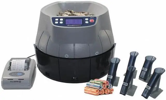 Alt view image 2 of 8 - ACCUBANKER AB510 Coin Counter,3000 Coins Capacity