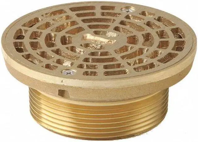 Alt view image 3 of 3 - SMITH LIGHT COMMERCIAL 201-T03 4-3/4 " Nickel Bronze Adjustable Floor Drain