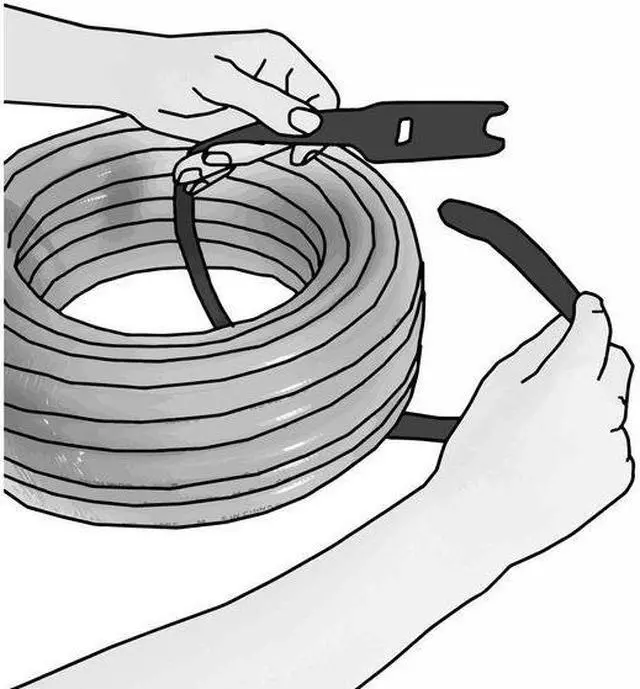 Alt view image 3 of 9 - Perforated Straps, L 12 In, Blk, PK30