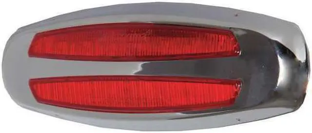 Alt view image 3 of 3 - Maxxima Red Clearance Marker Light, J2042, J592e, P2, P3, Permanent, Oval