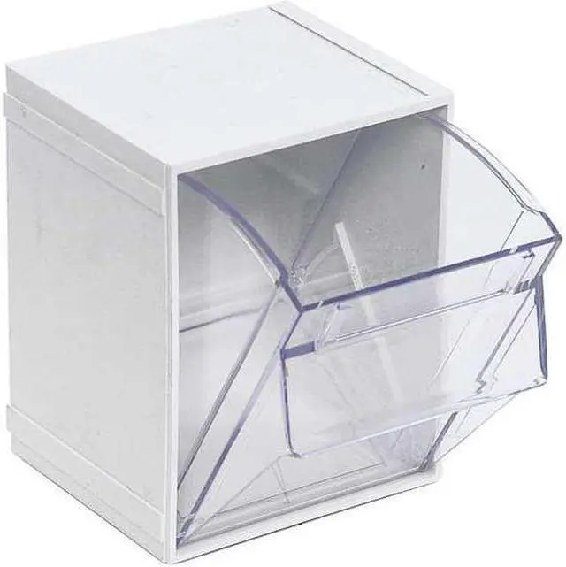 Alt view image 3 of 3 - QUANTUM STORAGE SYSTEMS QTB405WT Tip Out Bins, Individual, W 3/4, White