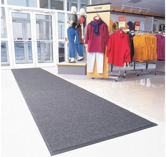 Alt view image 2 of 3 - NOTRAX 117S0046CH Entrance Mat, Polypropylene, 3/8 in Thick, Charcoal, 4 ft W x