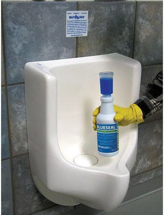 Alt view image 5 of 6 - WATERLESS NO-FLUSH URINAL 1114 Waterless Urinal Sealant, Ready To Use, 1 qt,