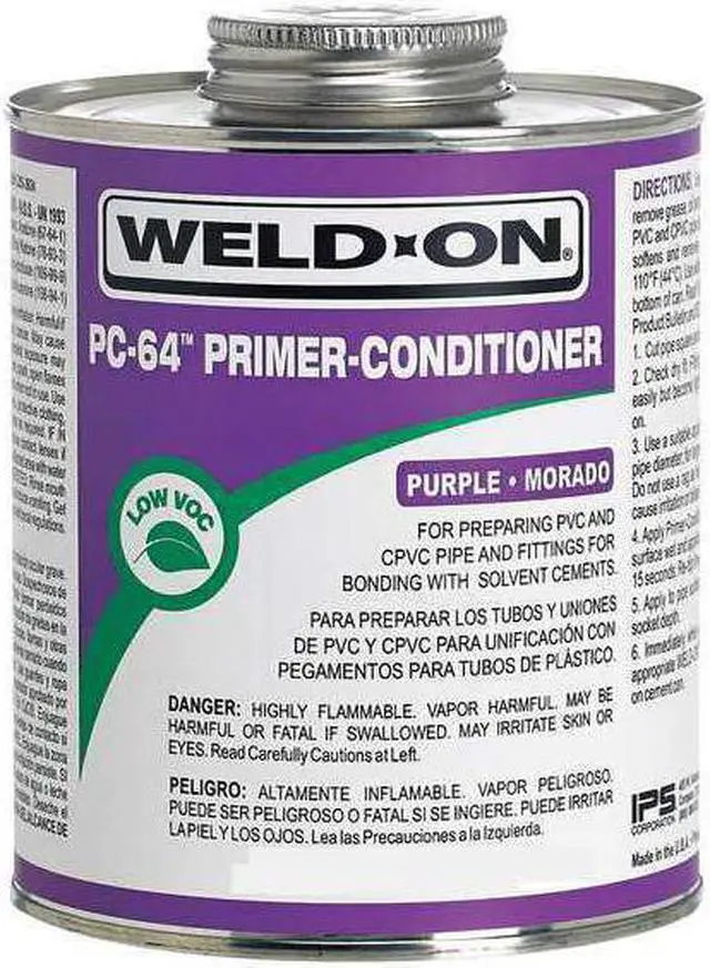 Alt view image 2 of 3 - WELD-ON 13998 PC-64 Purple Primer-Conditioner PVC/CPVC Pint