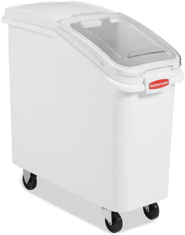 Alt view image 7 of 9 - Rubbermaid 29" x 12-1/8" x 2" Polypropylene Storage Bin Lid, White FG9F7700CLR