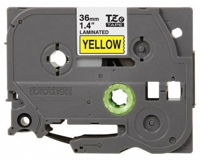 Alt view image 4 of 4 - Brother TZE661 36 mm (1.40") Black on Yellow tape for P-Touch, 8 m (26.20 ft.)