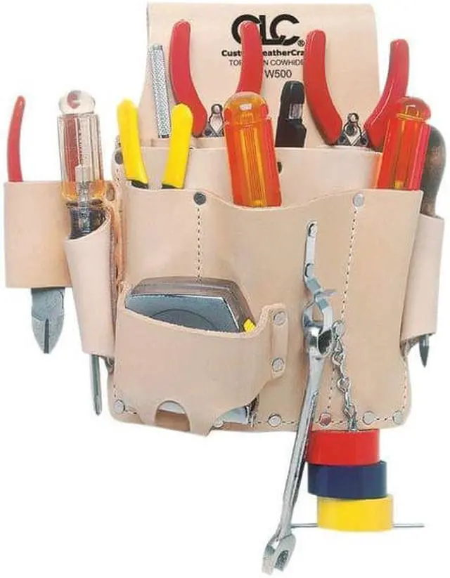Alt view image 3 of 3 - Clc Tan Tool Pouch, Top Grain Leather, Fits Belts Up To (In.): 2-3/4 W500