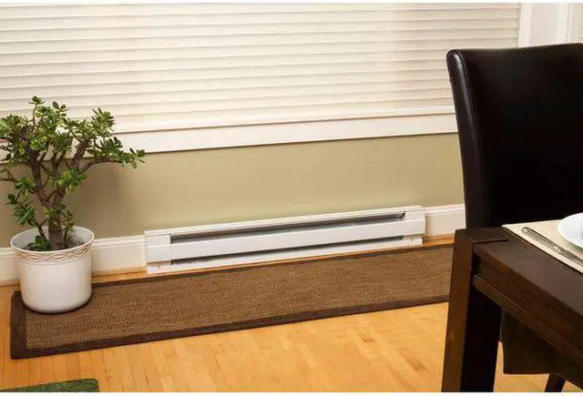 Alt view image 8 of 9 - CADET 2F500-1W 30" Electric Baseboard Heater, White, 500W, 120V