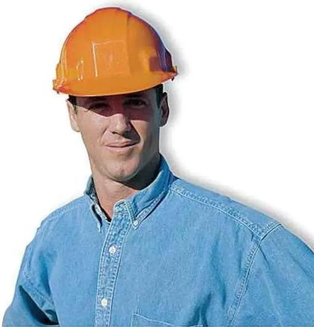 Alt view image 4 of 5 - Hard Hat, FrtBrim, Slttd, 6Rtcht, Hi-Viz Org