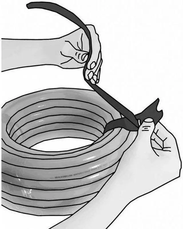 Alt view image 7 of 9 - Perforated Straps, L 12 In, Blk, PK30