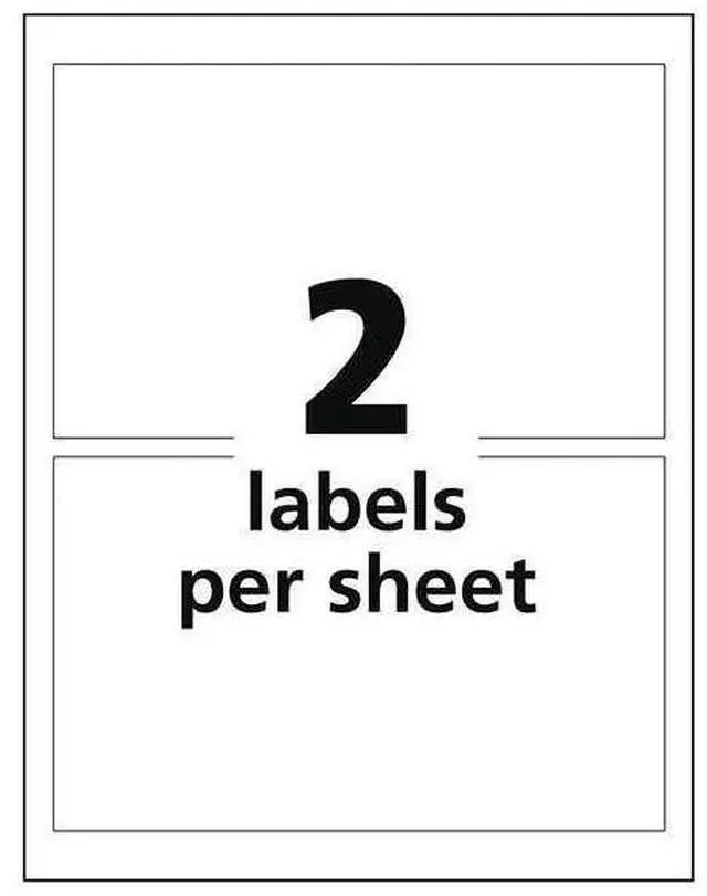 Alt view image 11 of 12 - Avery GHS Chemical Label,  Color White,  PK 100 White  Synthetic Film 7278260522
