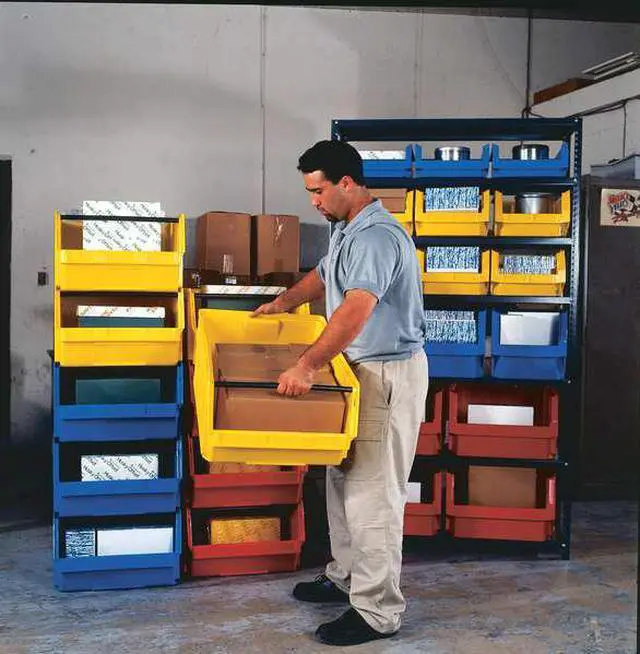 Alt view image 7 of 7 - QUANTUM STORAGE SYSTEMS QMS533RD Red Bin, 19-3/4"L x 12-3/8"W x 11-7/8"H