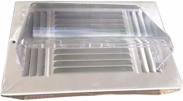 Alt view image 2 of 2 - ZORO SELECT 6TUC5 Baseboard Register Air Deflector, Clear