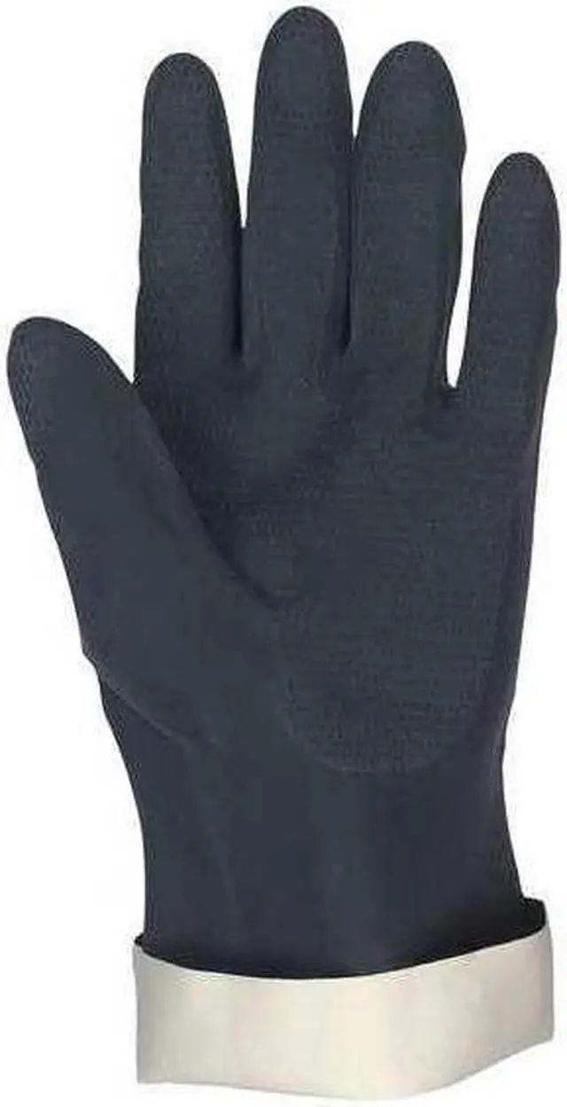 Alt view image 2 of 3 - MCR SAFETY 5435M 5435 Chemical Resistant Gloves, Neoprene, 12 in L, 30 mil,