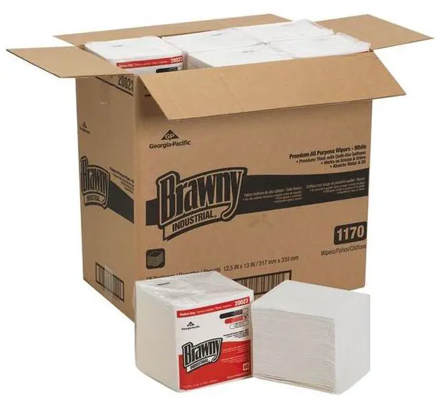 Alt view image 8 of 9 - GEORGIA-PACIFIC 20023 Disposable Wipes, 13" x 12-1/2", 18 Pack, 65 Sheets/ Pack