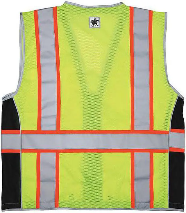 Alt view image 2 of 2 - MCR SAFETY SURVCL2LX2 High Visibility Vest,2XL Size,Unisex