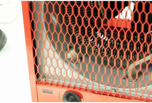 Alt view image 9 of 11 - DAYTON 3VU36 Portable Electric Jobsite & Garage Heater, 5600W/4200W, 208/240V AC