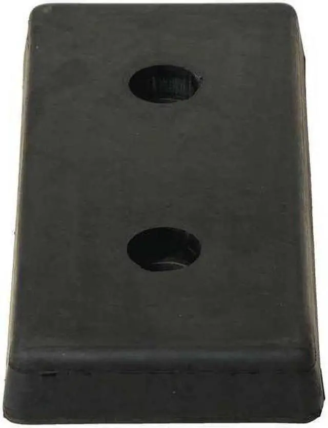 Alt view image 4 of 5 - VESTIL B-818 Dock Bumper,8 in. D,Rubber,Rectangular